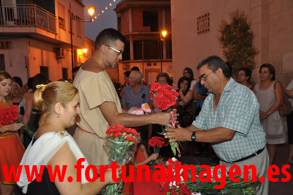 Ofrenda de Flores al Patrón de Fortuna, San Roque, por parte de los Sodales Íbero - Romanos